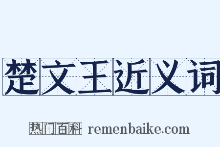 楚文王近义词是什么意思的图片